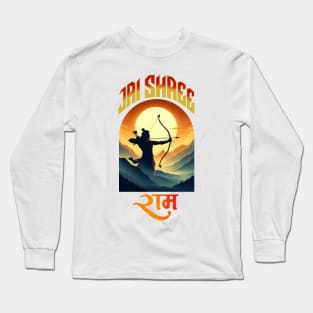 Jai Shree Ram Shirt I Ram Temple Tshirt I Hindu Shirts I Jai Shree Ram Shirt I  Indian God I Ram Navami I God Ram T-Shirt l Desi Long Sleeve T-Shirt